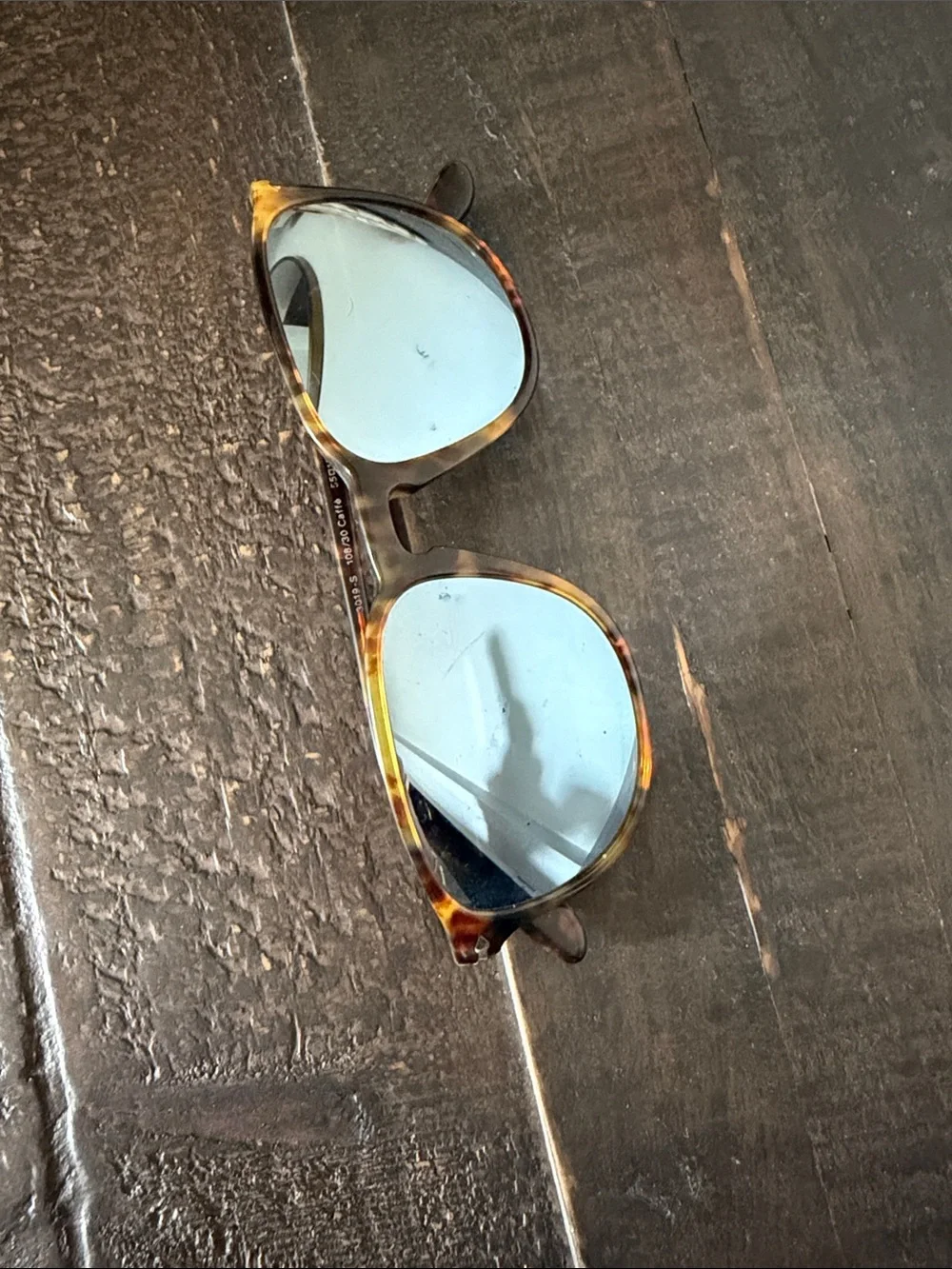 Persol Tortoiseshell Frame with Light Blue Lenses - Men